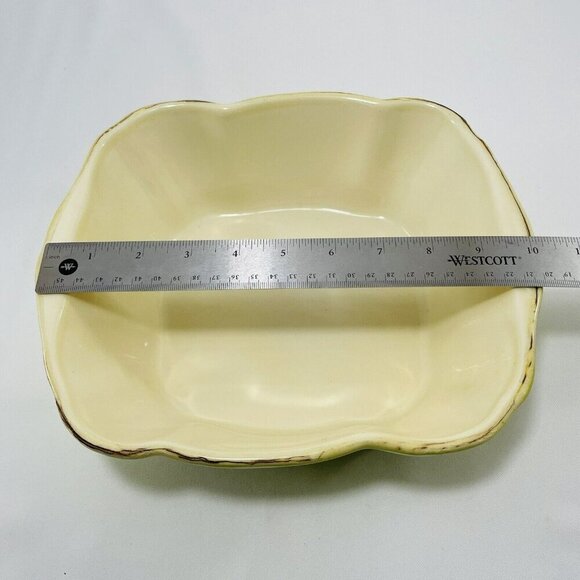 Casserole Pan Dish Bowl Serving Baking Mixing Tray 10” Italy Green Scallop Large - Picture 8 of 12